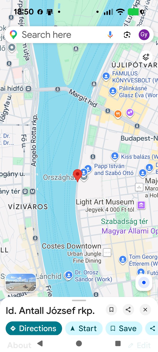 GNSS pozíció a térképen